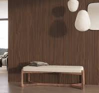 Walnut Slat Fluted Tambour Wood Effect Wall Panels