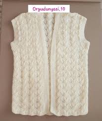Yetiskin Yelek Zeynep Hanim In Siparisi Krem Renk Simli Yelegimiz Konya Ya Dogru Yola Cikti Bile Zp Nr50 Baby Knitting Patterns Orgu Orgu Desenleri