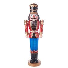 The nutcracker statue is located in front of the house in the upper east side area of. Holiday Time Multicolor Wood Decorative Nutcracker 68 In Walmart Com Walmart Com