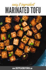 Easy Marinated Tofu Recipe In 2020 Marinated Tofu Tofu Recipes Healthy Vegetarian Recipes Easy Dinner
