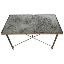 French Coffee Table With Distressed Mirror Top 1stdibs Com French Coffee Table Brass Coffee Table Coffee Table