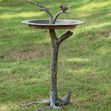 Pedestal bird bath antique fountain for outdoor & garden decoration. Bird Twig Birdbath Sundial Bird Bath Raised Garden Beds Diy Contemporary Bird Baths