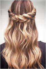 Crown Braid With Half Up Half Down Hairstyle Inspiration Mediumhairbraiding Click Now To See More Hair Styles Half Up Hair Braided Hairstyles For Wedding