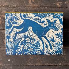 Printing labels is simple if you need only one label for each record in a table or query; Mark Hearld Blue Whippet Box File Tinsmiths