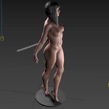 3D file naked woman ninja・3D printing model to download・Cults