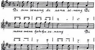 Belajar Seni: Not Angka Lagu Disini Senang Disana Senang