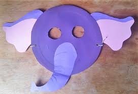 Eine ideenbank für alle, die kinder pädagogisch sinnvoll mit kreativität, phantasie und neugierde fördern wollen. Elefanten Maske Aus Pappteller Hand Im Gluck