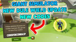 Type this code to earn 50 diamonds. New Code For Giant Simulator 08 2021