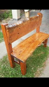 Banco En Quebracho Colorado Respaldo A 90 Wood Decor Diy Bench Coffee Table With Wheels