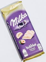 Milka Bubbles White Hazelnut Bar Russia