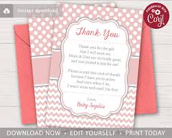 Maybe you would like to learn more about one of these? Baby Shower Thank You Card Blush Pink Puggy Prints