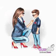 رمزيات ام وابنها ام وطفلها للتصميم رمزيات ام واطفالها ام وطفلها كرتون رمزيات ام وطفلها كيوت Kntosa Com 23 19 1 Girls Cartoon Art Mother Art Mother Daughter Art