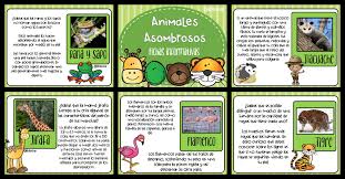 Disfruta de las mascotas interactivas como si fueran animales de verdad. Animales Asombrosos Fichas Informativas Imagenes Educativas