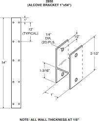 Toilet partition hardware/cubical hardware/fittings made of nylon, 304 ss, aluminum alloy, zinc alloy. Partition Repair Parts Restroom Partition H Bracket 1 To 1 X 54 Aluminum