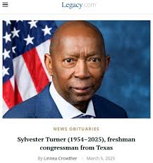 RIP to Sylvester Turner, Houston's mayor during Hurricane Harvey and a  newly elected U.S. representative. (Link in comments)