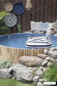 Our New Stock Tank Swimming Pool In Our Sloped Yard Cuckoo4design