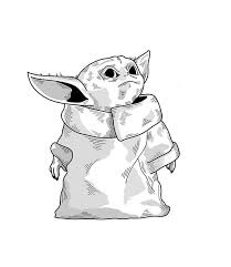 Baby Yoda Drawing Simple With Pen Sketching You Could Draw Easily Star Wars Drawings Yoda Drawing Star Wars Art