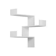 Ada Home Decor Walker White Mid Century Modern Wall Shelf Dcrw2121 The Home Depot Modern Wall Shelf Corner Shelves Shelves