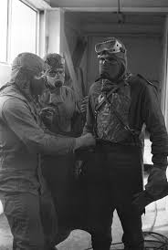 Bio Robots Gear Up To Go Out On The Roof Top Of Chernobyl Their Mission Is To Shovel Up Highly Radioactiv Chernobyl Disaster Chernobyl Chernobyl Liquidators