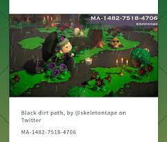 Acnh Black Dirt Path Animal Crossing Funny Animal Crossing Animal Crossing Witchy