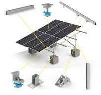 High Strength Carbon Steel Solar Panel Ground Rack System ...
