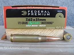 Of course, i want to shoot 168 gr and he wants to shoot 175 gr, so double the work here. Federal Ammunition 7 62x51 Match 175gr