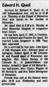Obituary for Edward H. Quail