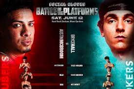 Tiktokers battle of the platforms press conference descended into an all out brawl yesterday ahead of a celebrity boxing match. 2sel2visetgq1m