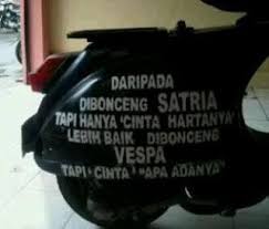 Gambar Dan Kata Lucu Anak Vespa Tulisan Petuah Vespa Gambar Lucu