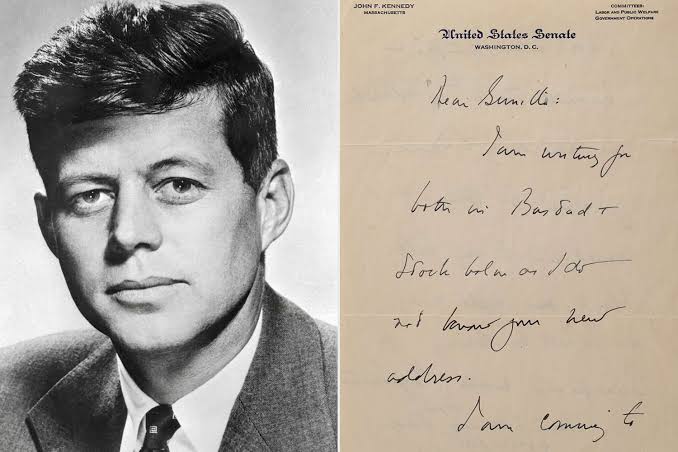 JFK's 1955 Letter to Swedish Mistress Goes to Auction, Written on U.S.  Senate Letterhead