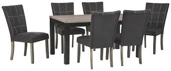 dontally dining table and 6 chairs