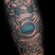 Blessed are the peacemakers tattoo. 50 Police Tattoo Ideas Best Designs Canadian Tattoos