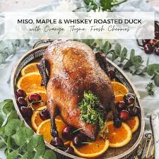 Chef dan holloway from urban acorn catering is here with easy ways you can enjoy duck this holiday weekend? Miso Maple Whiskey Roasted Duck Recipe Meat At Billy S