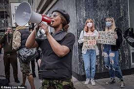 Leading black lives matter campaigner sasha johnson is in a critical condition after being shot, her party have reported. Leader Of Black Lives Matter Inspired Political Party Calls For A Race Offenders Register Daily Mail Online