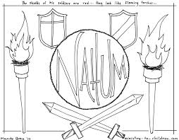 Nahum Bible Coloring Page Bible Coloring Pages Bible Coloring Kids Coloring Books