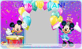 ,,la multi ani 1 anisor,, (disponibile cu grafica de la 1 la 5 ani) personaliza. Felicitari Personalizate Pentru Copii Rama Foto De Iarna Mesajeurarifelicitari Com Minnie Minnie Mouse Disney