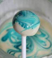 Cake Glacage Marbre Bleu Glacage Chocolat Blanc Chocolat Blanc Cake Pops