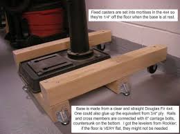 Mobile Base For Floor Standing Drill Press Drill Press Drill Press Table Wood Crafting Tools
