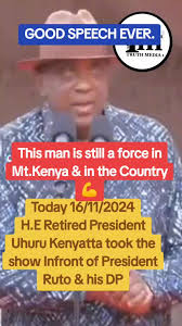 Uhuru Kenyatta Speech Today