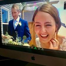 An unusual day for the Fox Fam today! We thought we would share some  lockdown love with you all 🦊 Our youngest sister Marian married her  Canadian partner Brad in their back