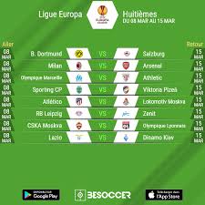 The latest football news, fixtures, results, video and more from the europa league with sky sports. Voici Les Matches De 8emes De Finale De L Europa League