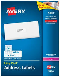 Avery 5160 label template free. Amazon Avery Easy Peel Address Labels For Laser Printers 1 X 2 5 8 Box Of 3 000 5160 Only 14 06 14 80 Free Shipping With Subscribe Save Kollel Budget