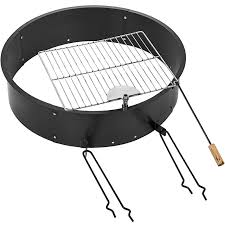 Maybe you would like to learn more about one of these? Fire Pit Ring Liner 24 36 42 45 With Bbq Grill Fire Bowl Durable Steel In Ground Yard Garden Outdoor Living Outdoor Cooking Eating