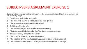 Learn vocabulary, terms and more with flashcards, games and other study tools. Subject Verb Agreement Rules And Exercise With Answer Key