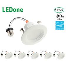 Led One Dimmable 4 Recessed Lighting Downlight 5000k 6pcs Pck
