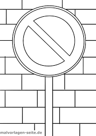 Parkverbotsschilder zum ausdrucken kostenlos : Verkehrsschild Parkverbot Malvorlage Kostenlose Ausmalbilder