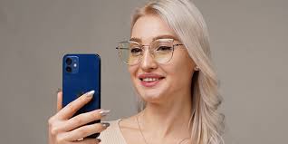 Women's full frame mixed material eyeglasses