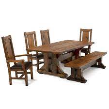 5 pcs dining table set, modern bar table set with 4 chairs, home kitchen breakfast table and chairs set ideal for pub, living room, breakfast nook, easy to assemble (rustic brown) 3.7 out of 5 stars 27 Timber Haven Rustic Dining Set