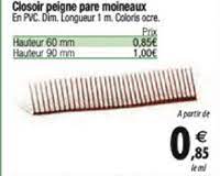 Offre Closoir Peigne Pare Moineaux Chez Tridome