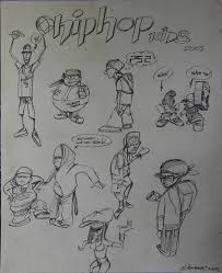 Drawing for kids helps them develop the freedom to express and communicate their ideas freely, especially for kids who are still learning words to express themselves. Hip Hop Kids Drawing By Helge Wolfgang Steinmann Bomber Saatchi Art